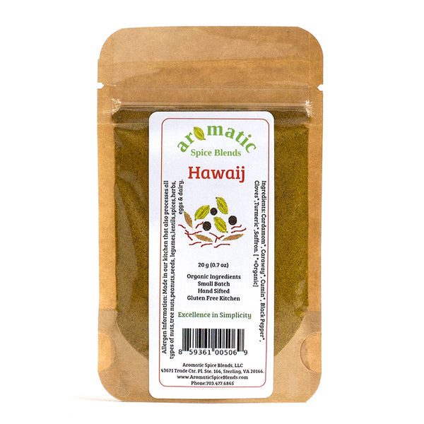 Aromatic Spice Blends Hawaij spice blend package