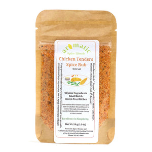 Aromatic Spice Blends Chicken Tenders Rub spice blend package
