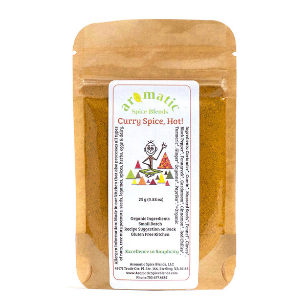 Aromatic Spice Blends Hot British Curry spice blend package