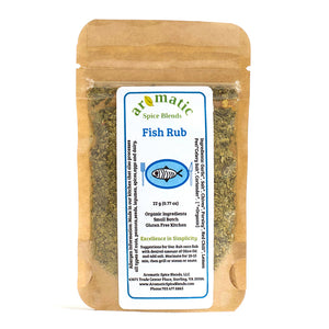 Aromatic Spice Blends Fish Rub spice blend package