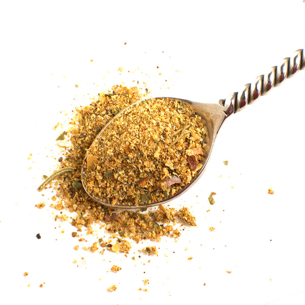  Aromatic Spice Blends Grilling spice blend closeup on spoon