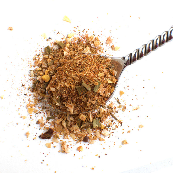  Aromatic Spice Blends Jamaican Jerk spice blend closeup on spoon