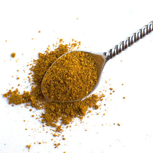  Aromatic Spice Blends Lentil spice blend closeup on spoon