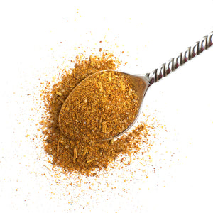  Aromatic Spice Blends Rib Rub spice blend closeup on spoon