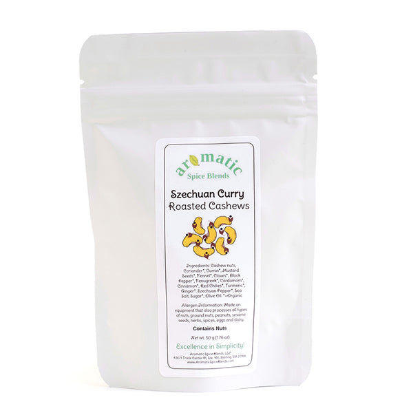 Package of Aromatic Spice Blends Szechuan Curry Cashews