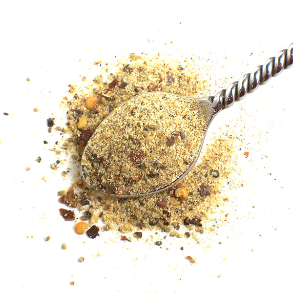  Aromatic Spice Blends Szechuan Pepper spice blend closeup on spoon