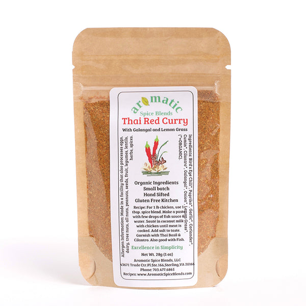 Aromatic Spice Blends Thai Red Curry spice blend package